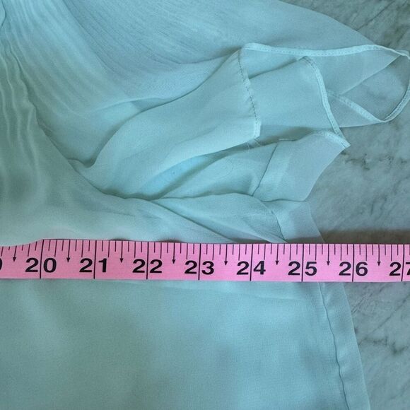 Halogen Release Pleat Blouse in fresh mint size L - Picture 7 of 8